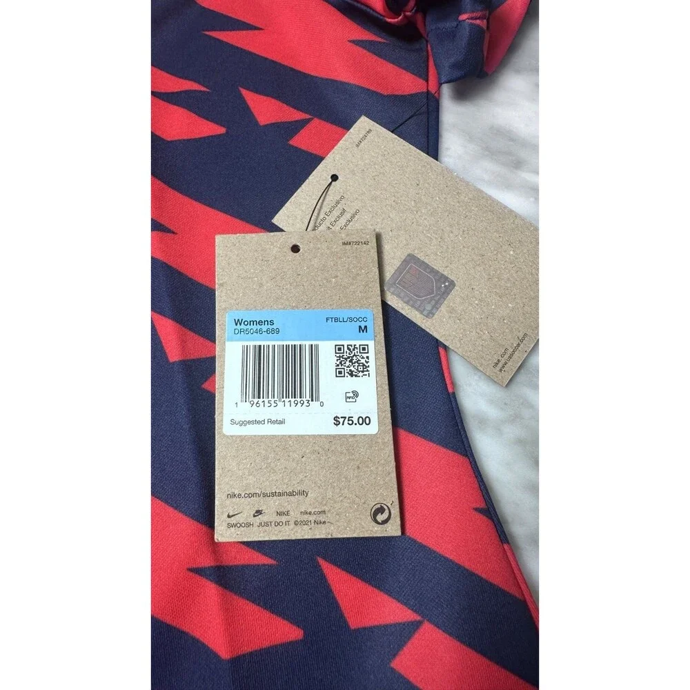 Nike Team USA USWNT Soccer/Football Jersey red blue Women’s Medium DR5046-670